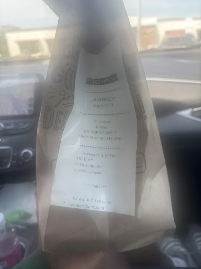Order proof screenshot